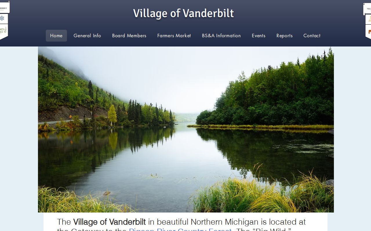 Otsego County Vanderbilt village record-source homepage